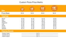 Load image into Gallery viewer, Custom Pizza (Product Price Formula example 3)
